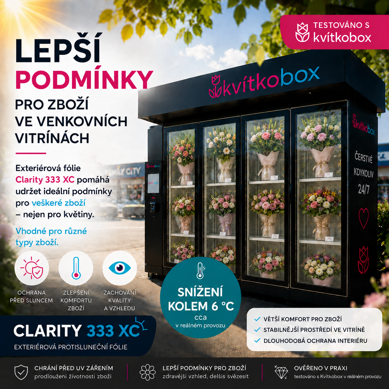 awf protislunecni folie solar screen clarity 333 xc na sklo okna o 6 stupnu